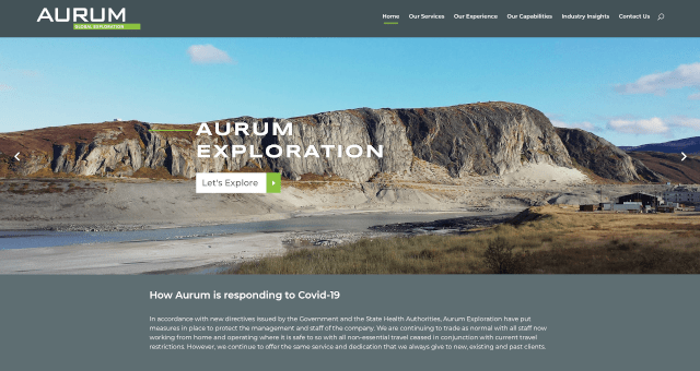 Aurum Global Exploration – internationally recognised mineral exploration consultancy company