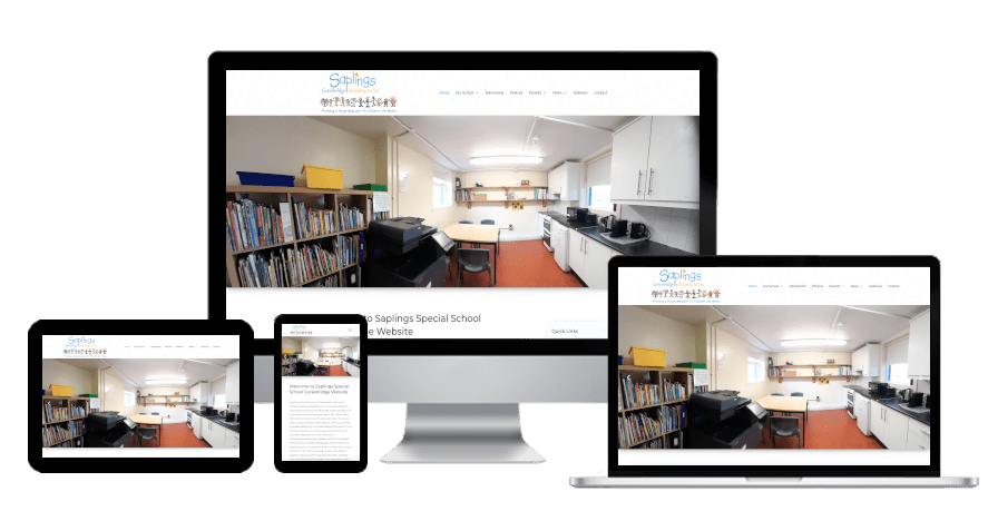 Special school website design - Saplings Goresbridge