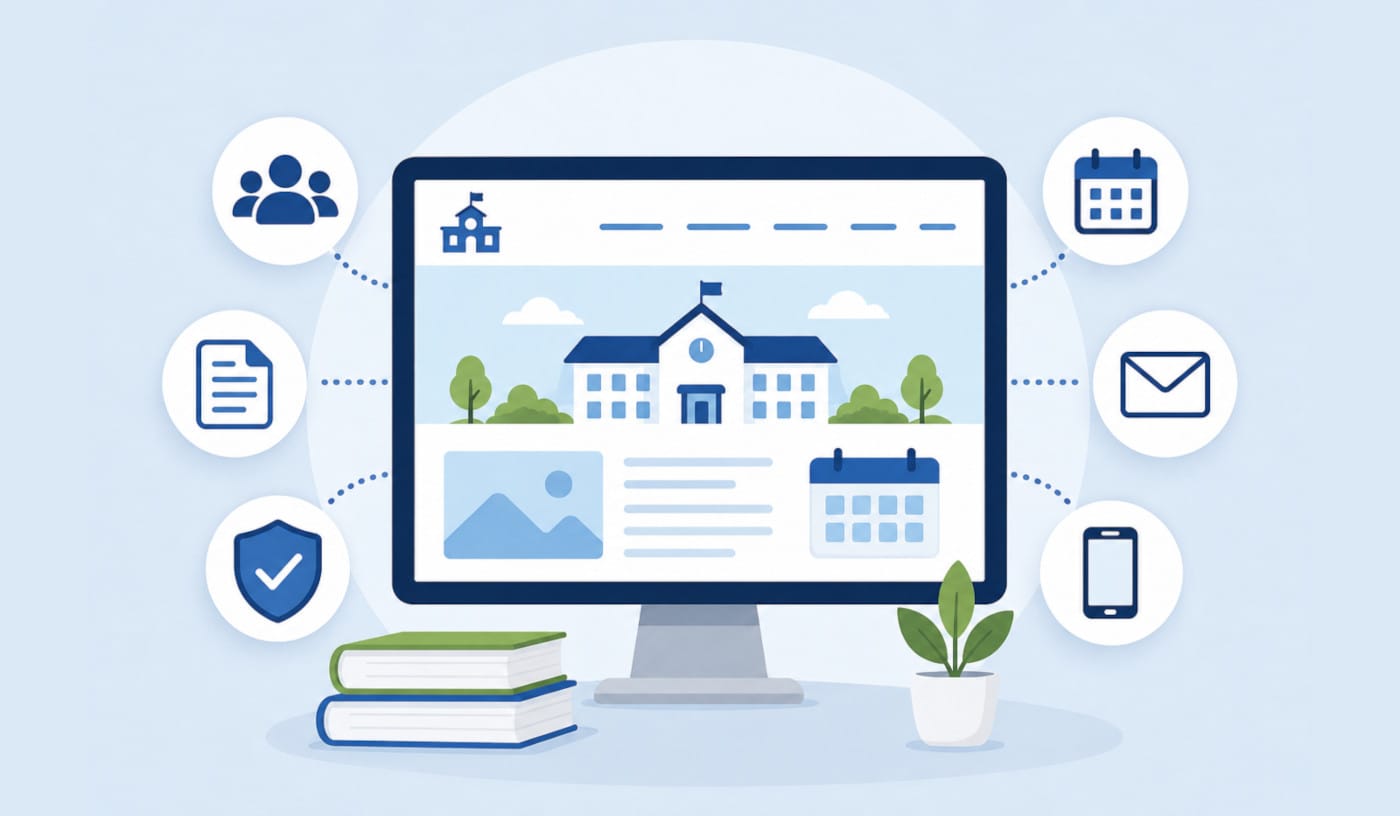 Irish School Website Design Features Irish School Website Design Features